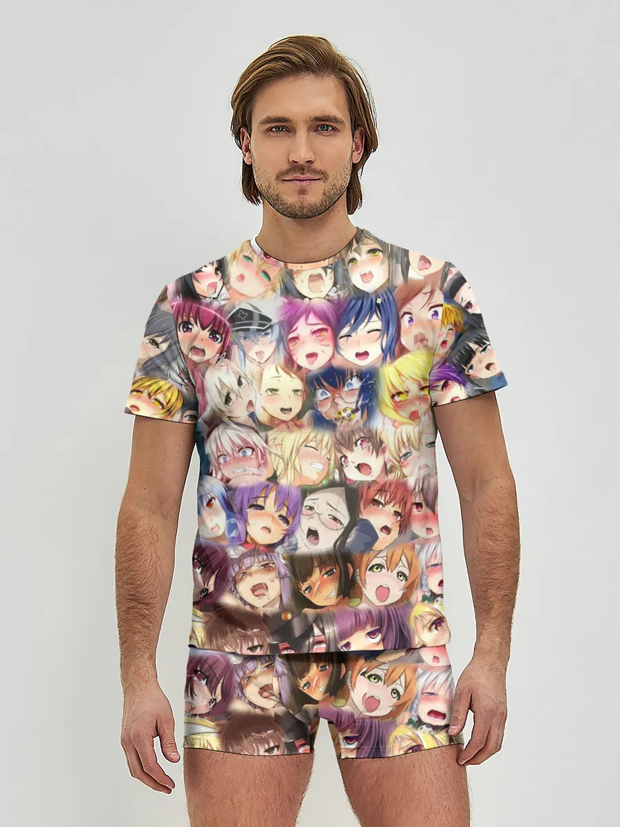 Мужские трусы с футболкой / MANY FACES OF AHEGAO! color