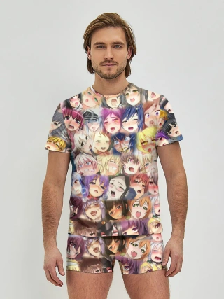 Мужские трусы с футболкой / MANY FACES OF AHEGAO! color