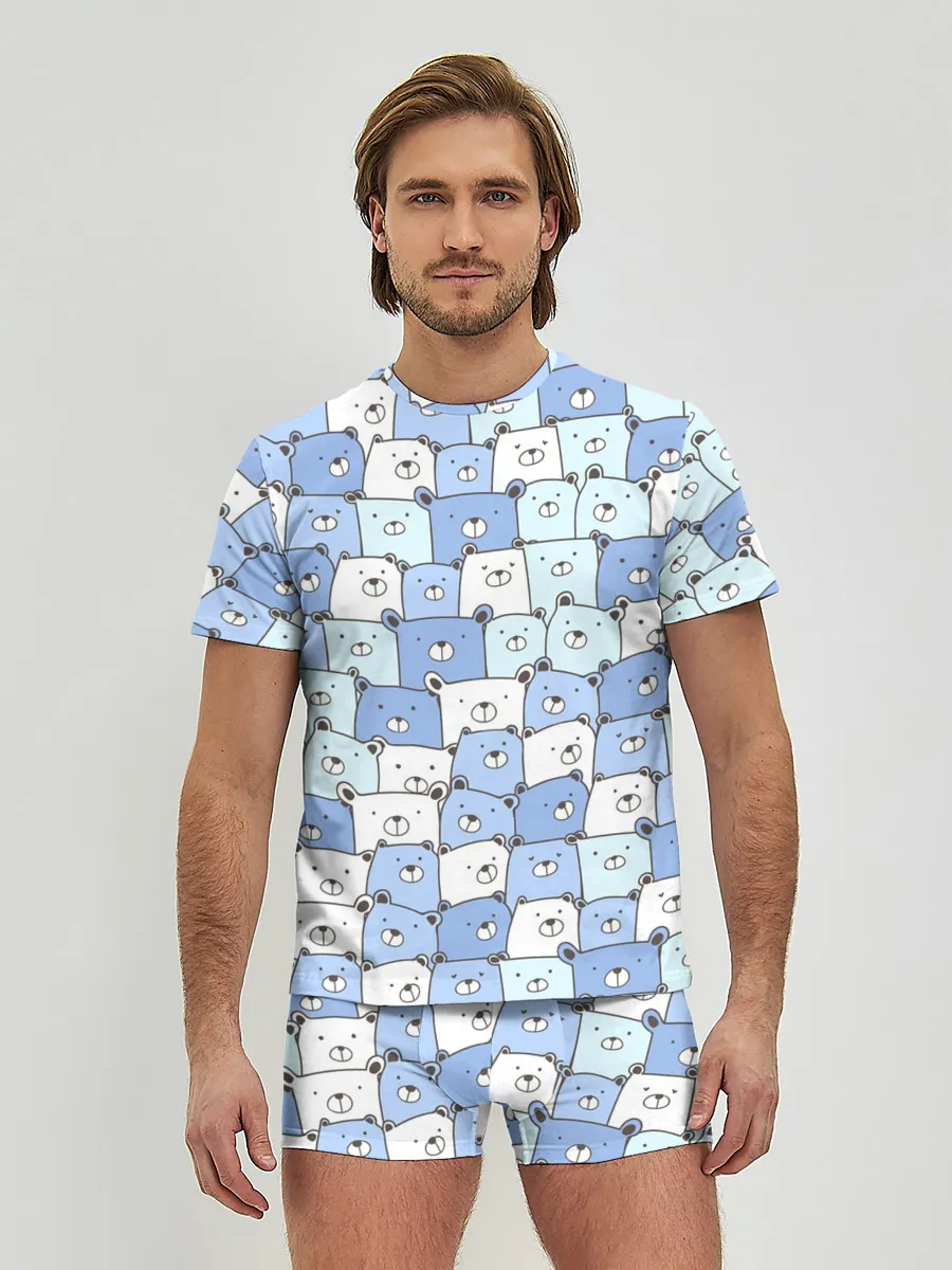 Мужские трусы с футболкой / МИШКИ