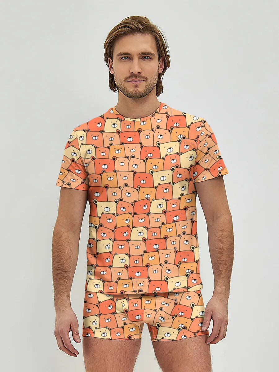 Мужские трусы с футболкой / МИШКИ