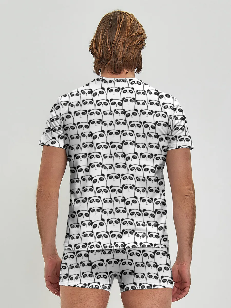 Мужские трусы с футболкой / ПАНДЫ