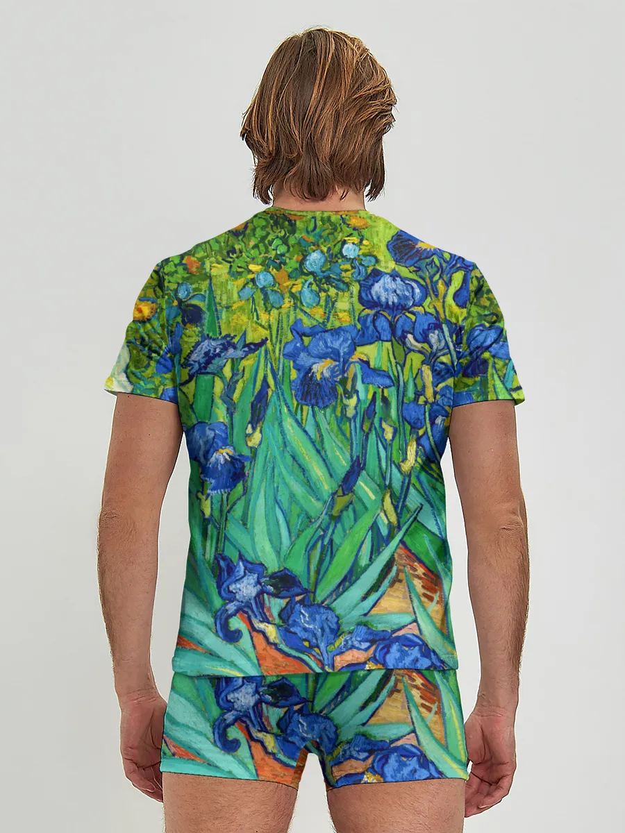 Мужские трусы с футболкой / Ирисы Ван Гога