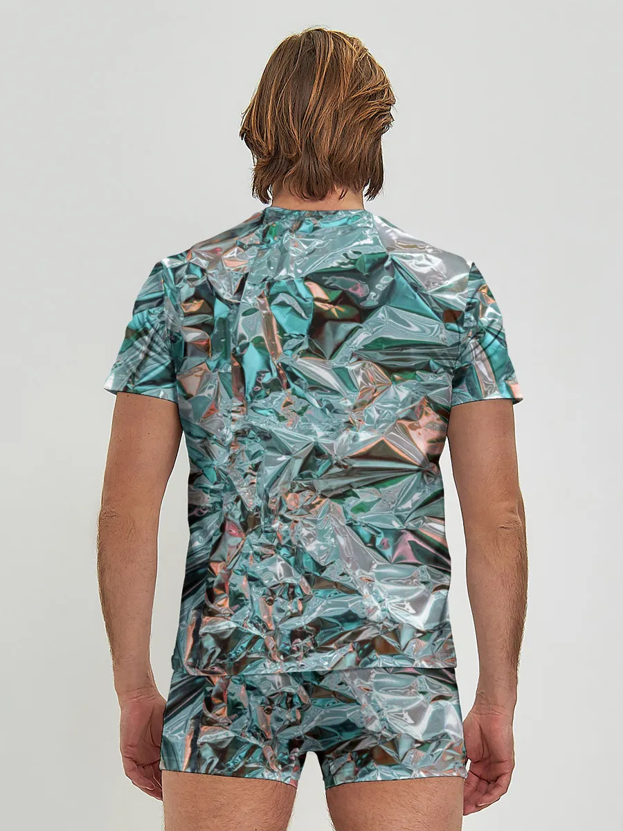 Мужские трусы с футболкой / Голографическая фольга