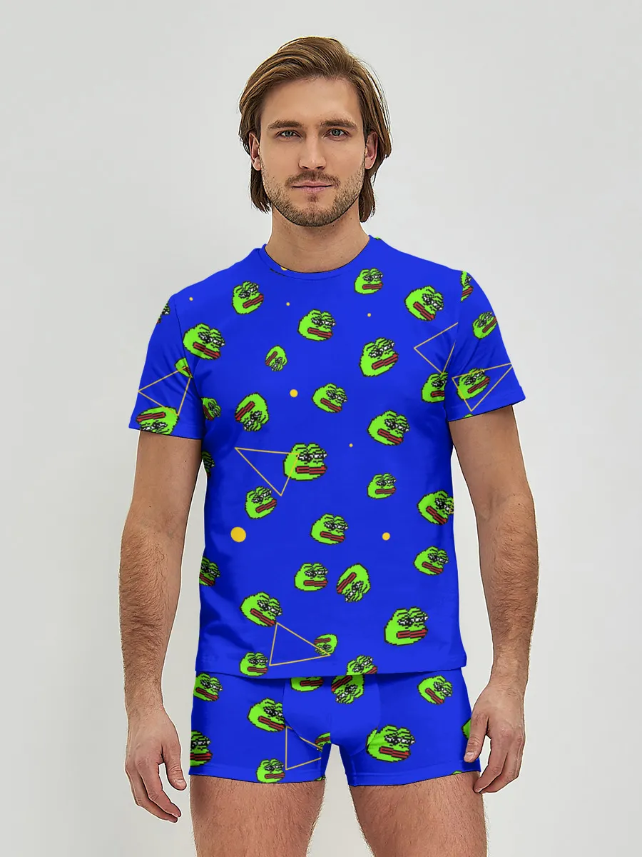 Мужские трусы с футболкой / Лягушка Пепе