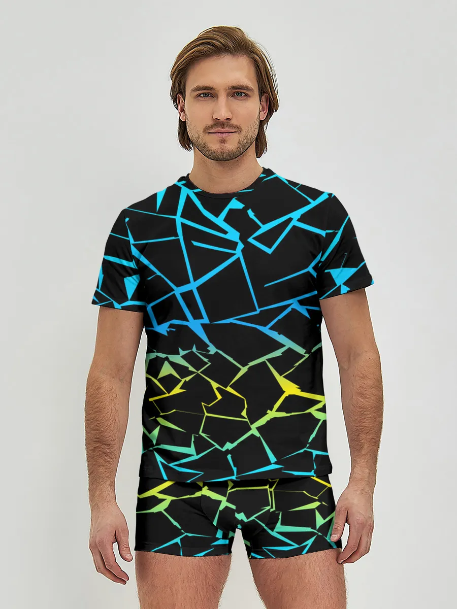 Мужские трусы с футболкой / НЕОНОВЫЙ ГРАДИЕНТ