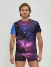 Мужские трусы с футболкой / Космическое небо