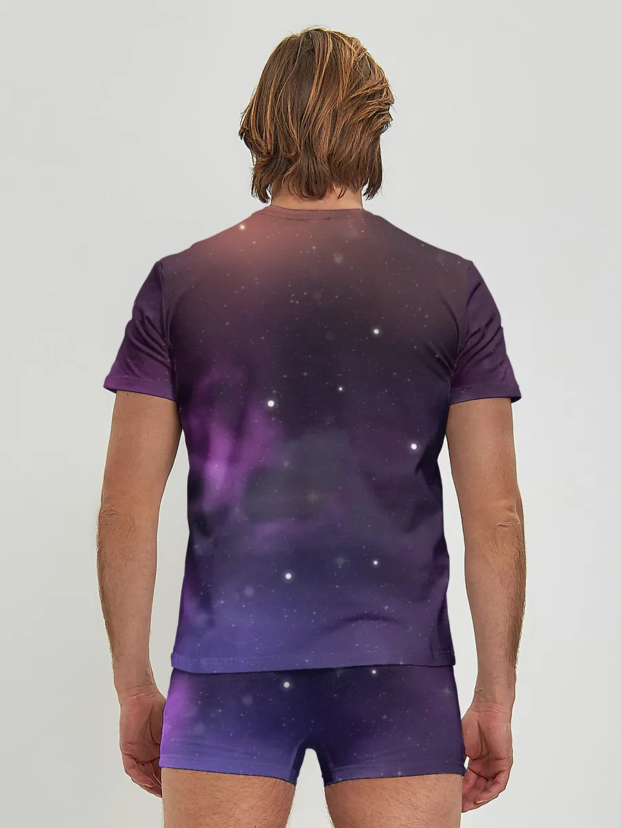 Мужские трусы с футболкой / Космические туманности