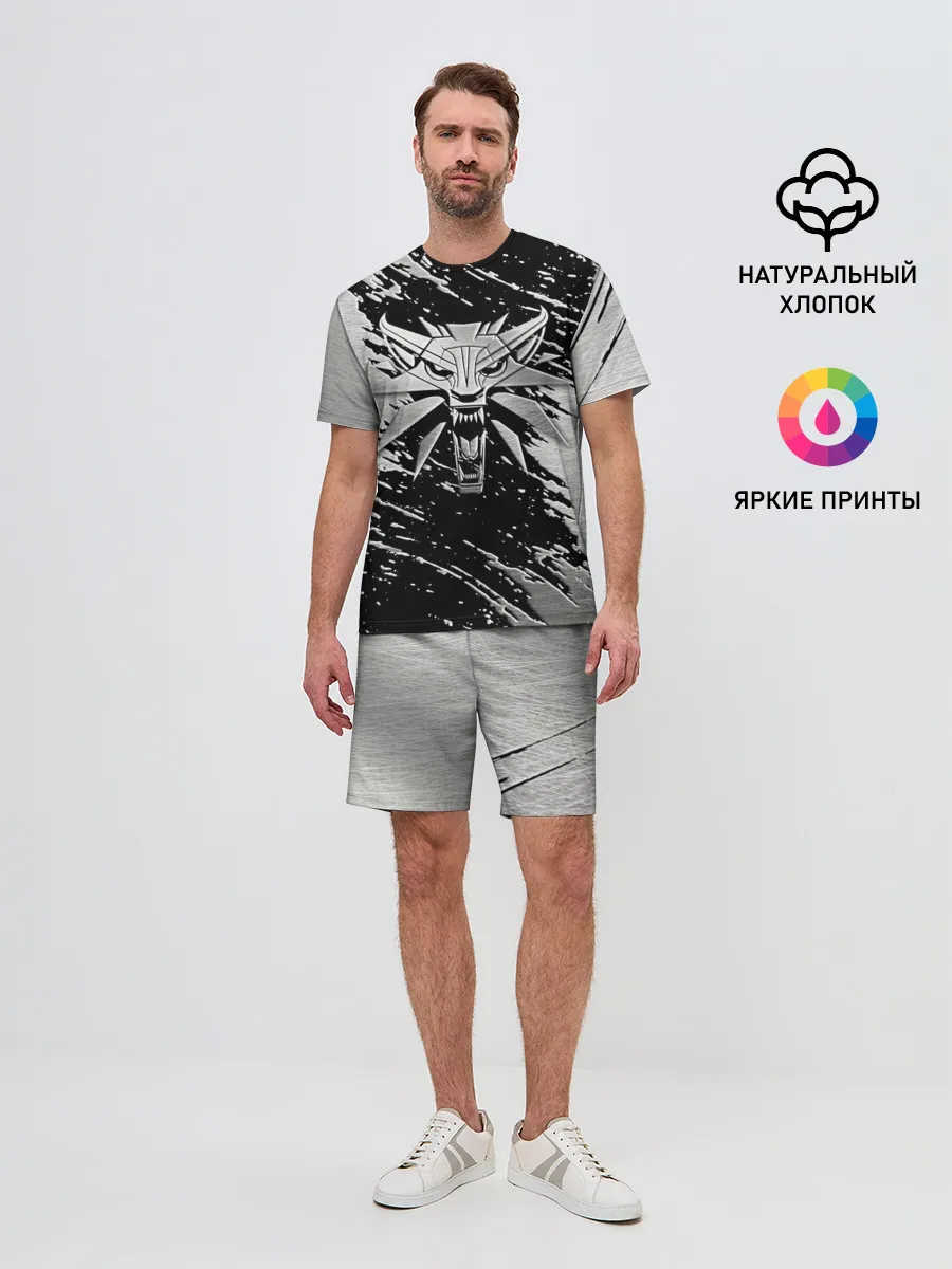 Мужской костюм с шортами / THE WITCHER LOGO STEEL