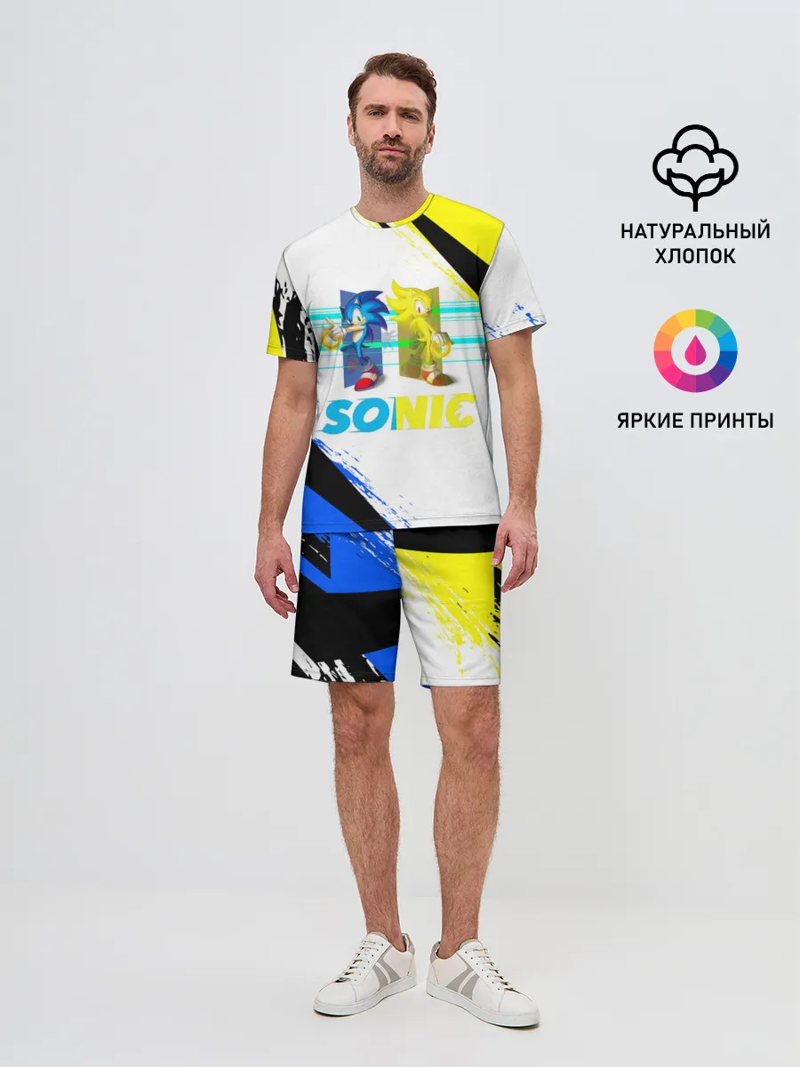 Мужской костюм с шортами / СУПЕР СОНИК