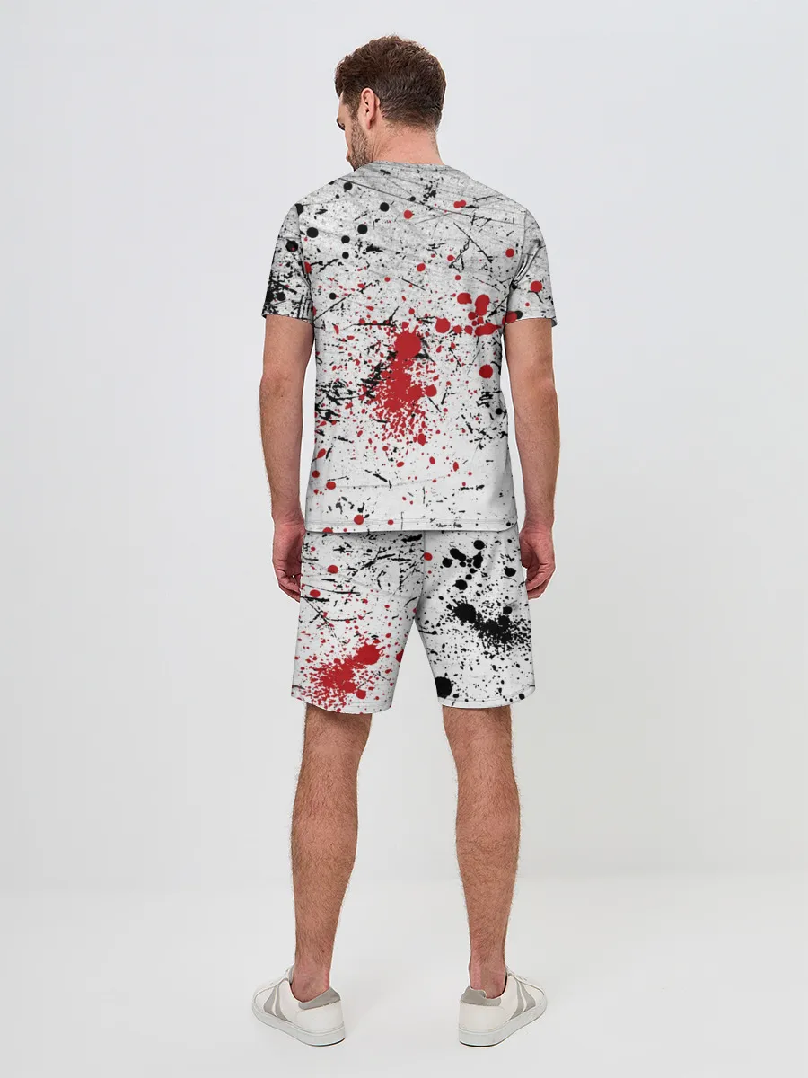 Мужской костюм с шортами / Кемикал Романс Рок Группа Лого