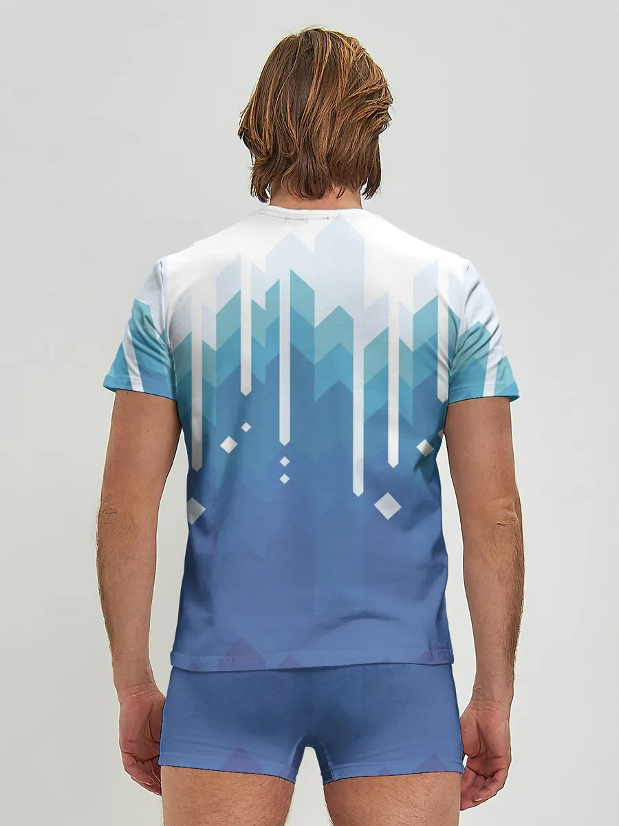 Мужские трусы с футболкой / Пиксельные сливки