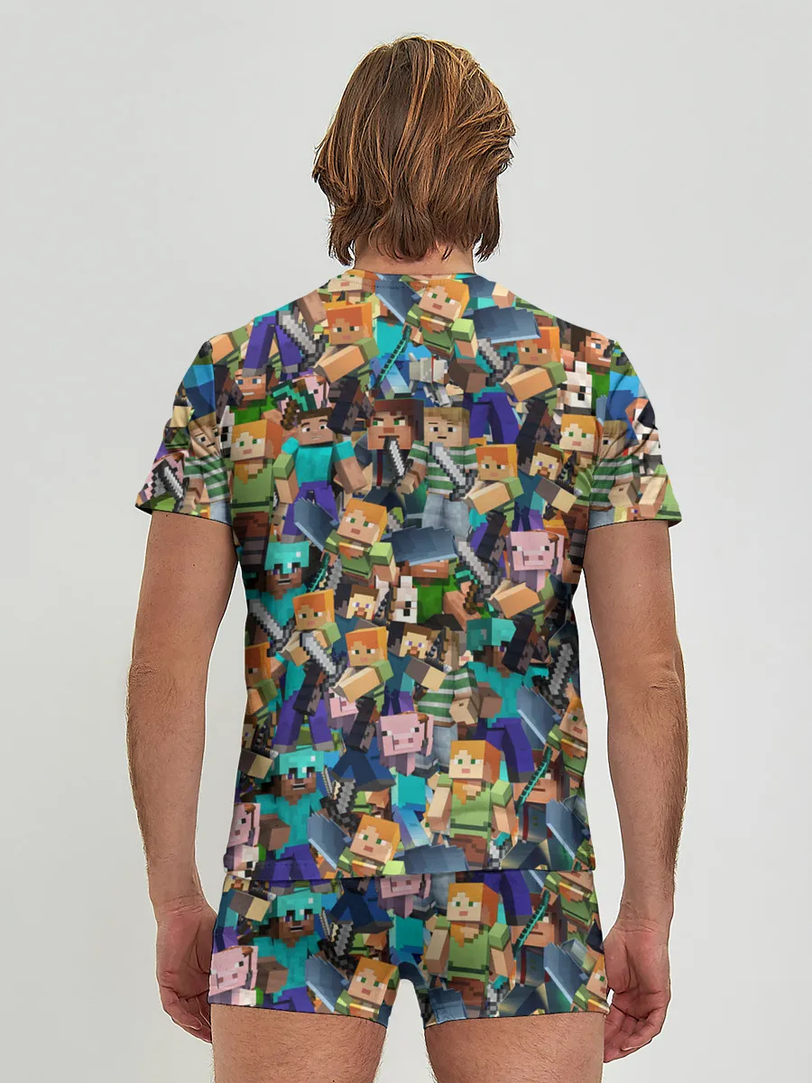 Мужские трусы с футболкой / MINECRAFT ПЕРСОНАЖИ