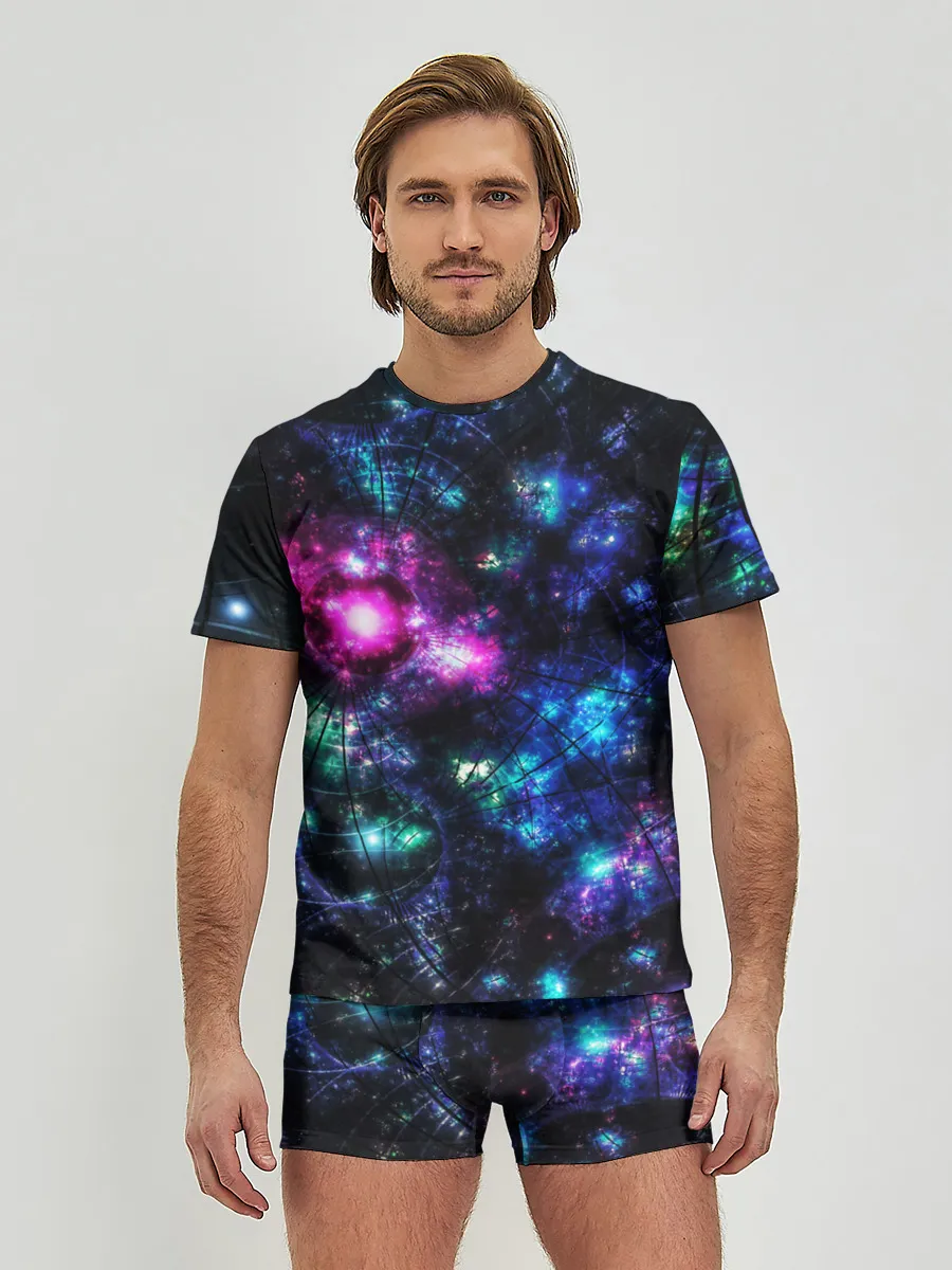 Мужские трусы с футболкой / АБСТРАКЦИЯ КОСМОСА