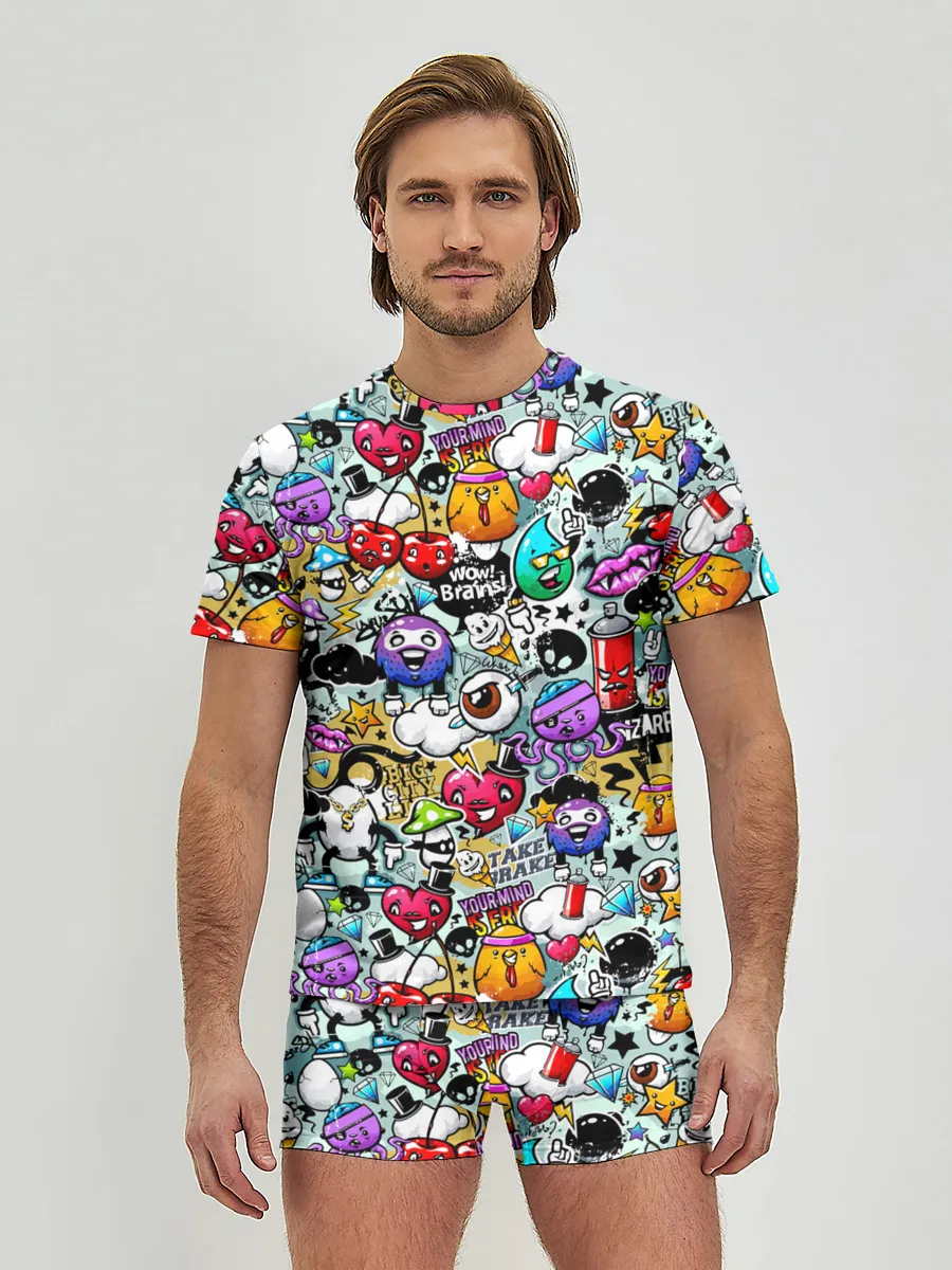 Мужские трусы с футболкой / Stickerboom