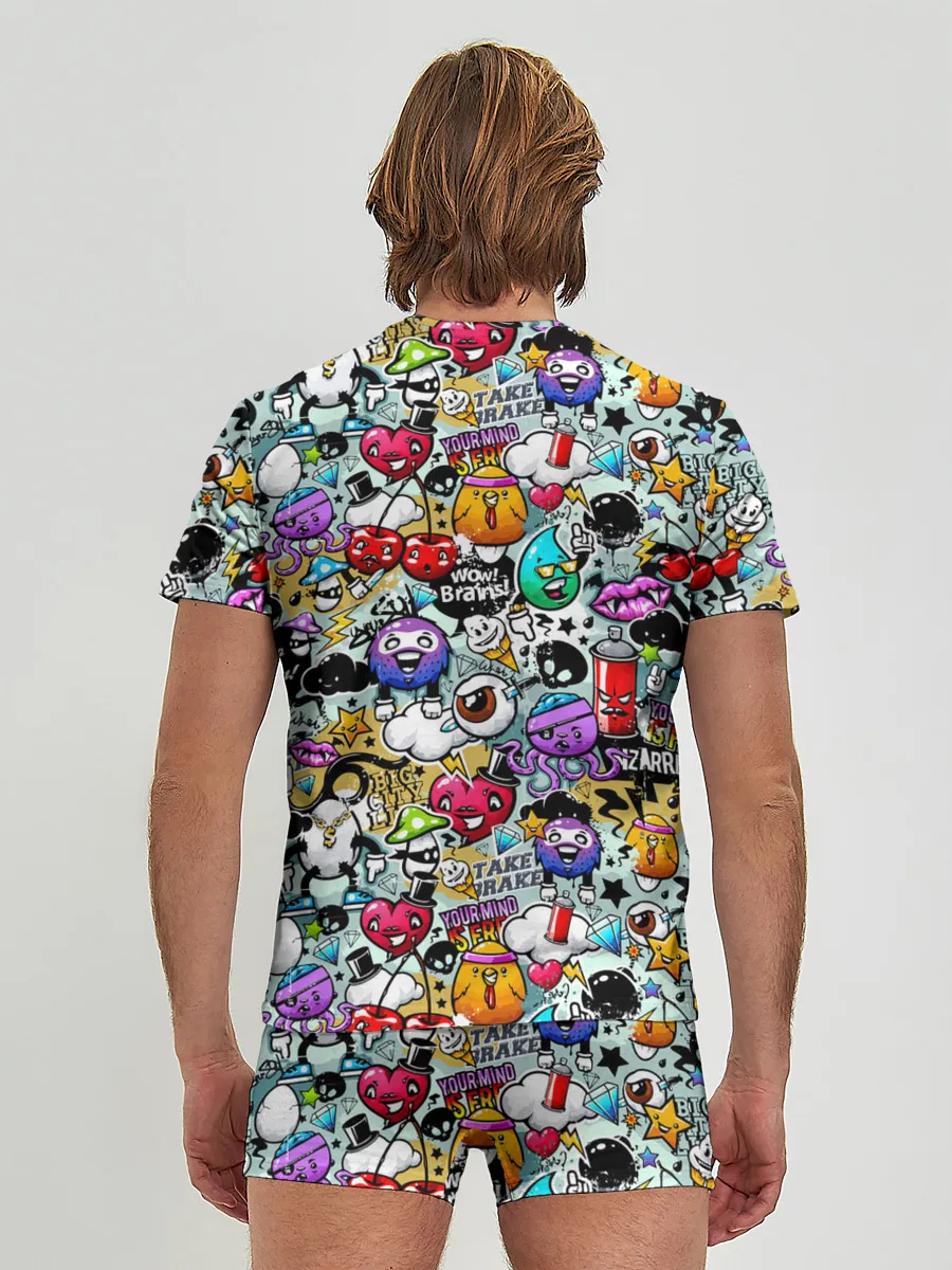 Мужские трусы с футболкой / Stickerboom