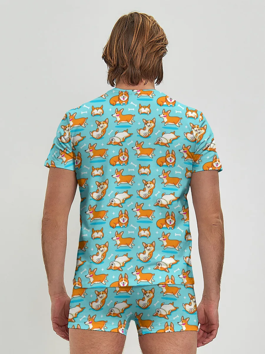 Мужские трусы с футболкой / Корги