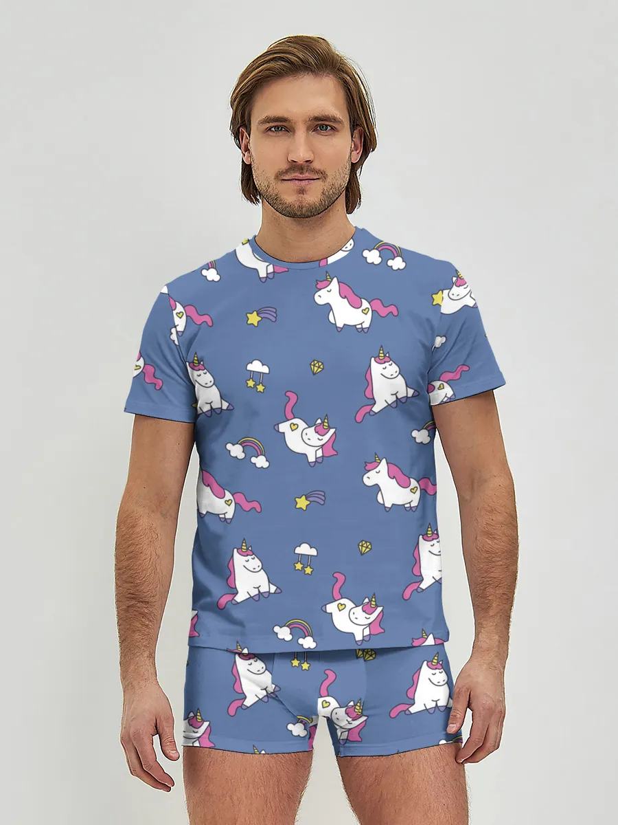 Мужские трусы с футболкой / Сон единорога