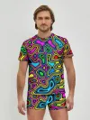 Мужские трусы с футболкой / Психоделика