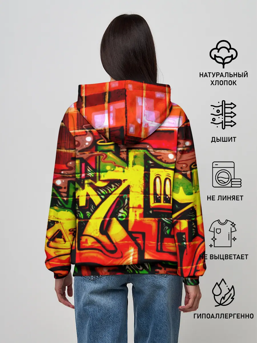 Женское худи / Граффити