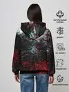 Женское худи / БРЫЗГИ КРАСОК GLITCH