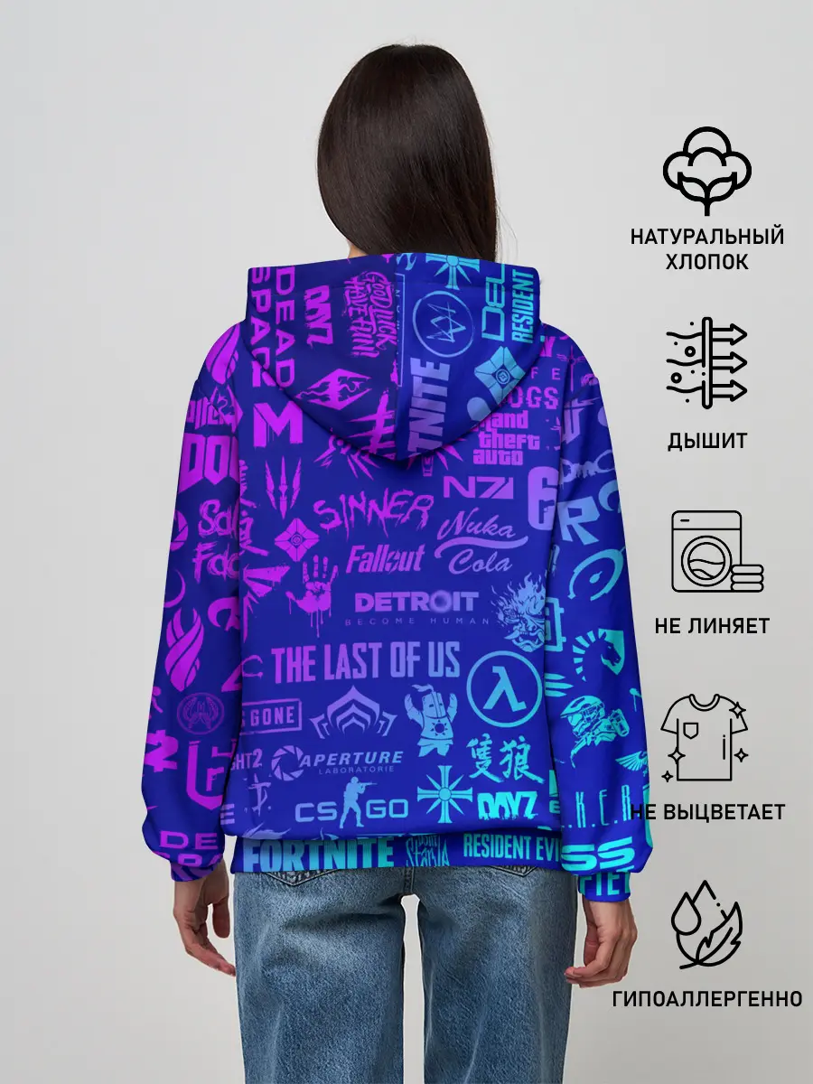 Женское худи / ЛОГОТИПЫ ИГР