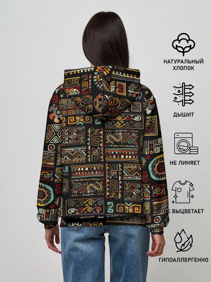 Женское худи / Этнический орнамент