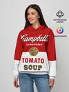Женское худи / Банка с супом Кэмпбелл