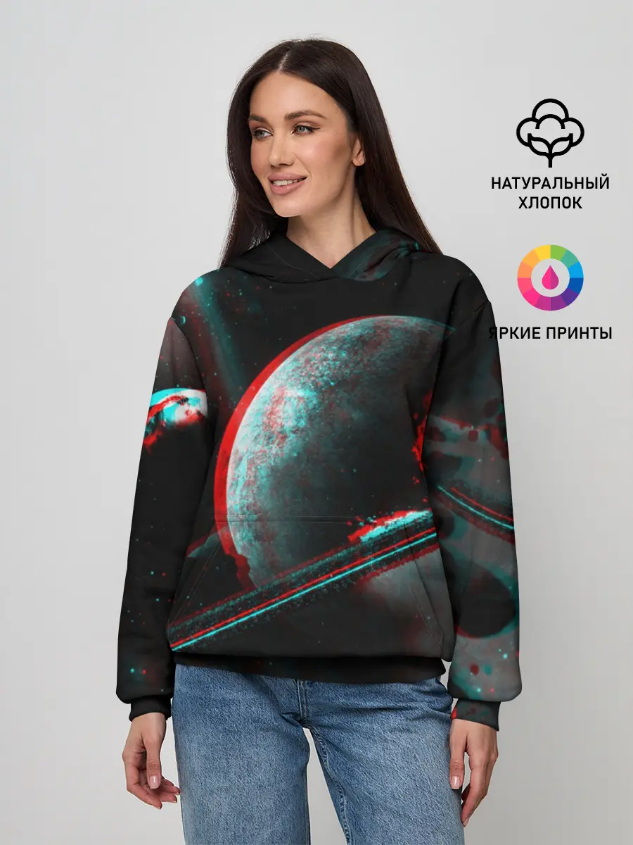Женское худи / Cosmos Glitch