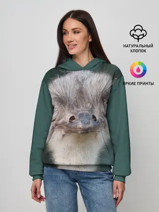 Женское худи / Подозрительный страус
