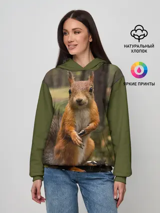 Женское худи / Белочка