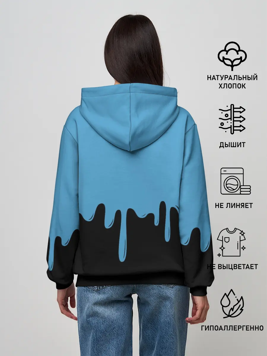 Женское худи / FORTNITE - Black&Blue