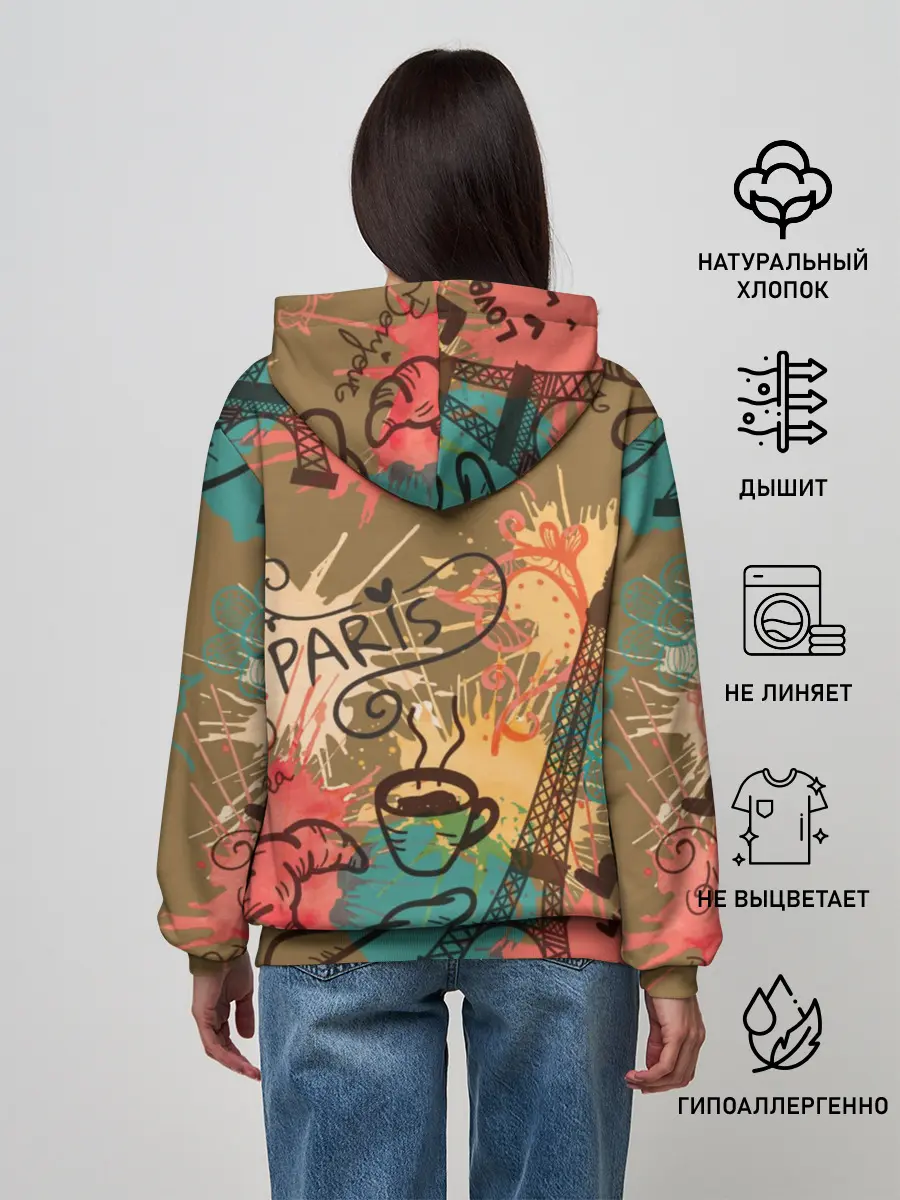 Женское худи / Париж