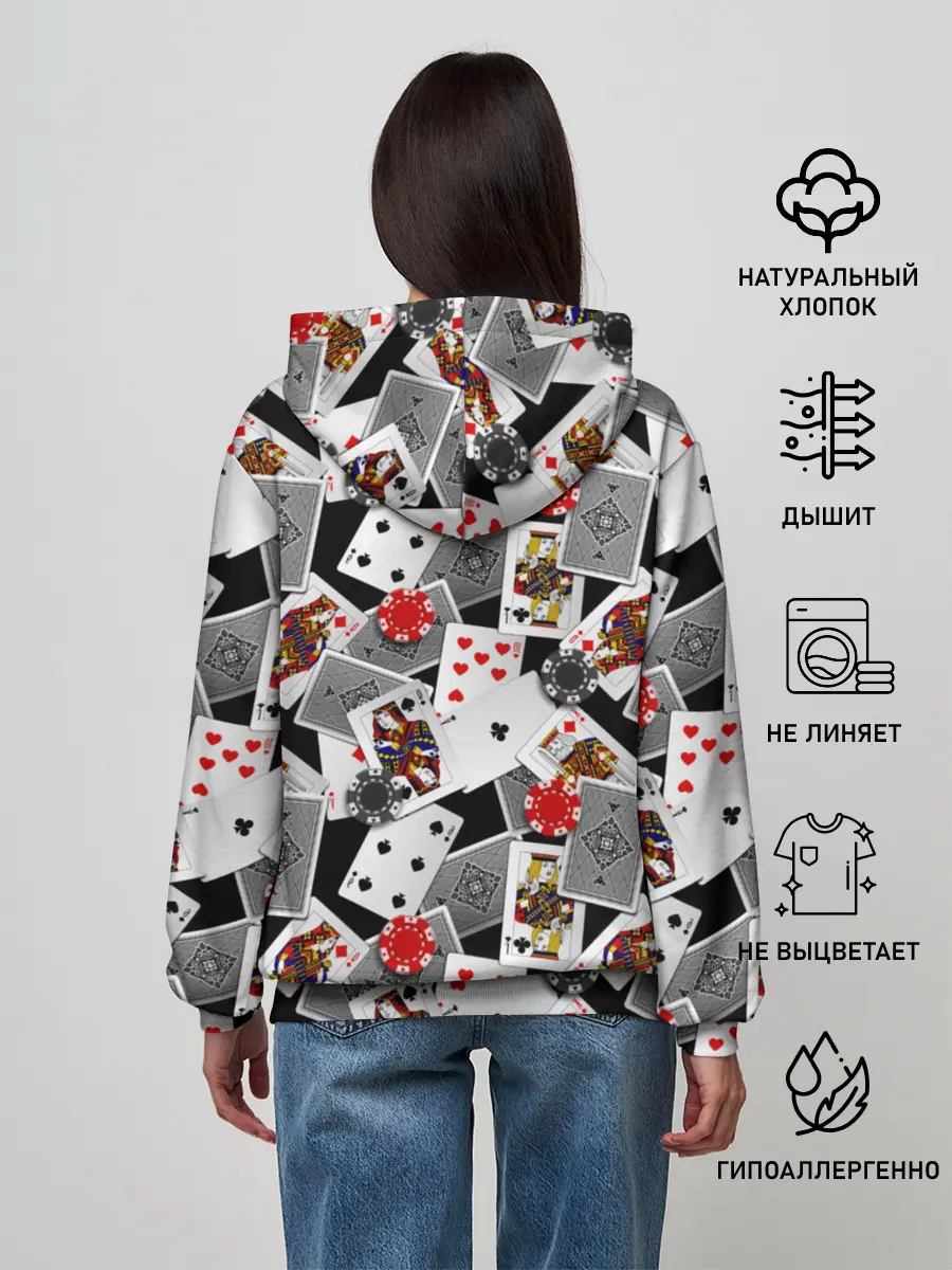 Женское худи / Игральные карты
