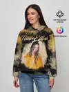 Женское худи / Billie Eilish Акварель