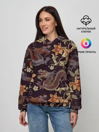 Женское худи / Японские драконы
