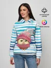 Женское худи / Сова в шапке