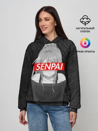 Женское худи / Anime Senpai Girl