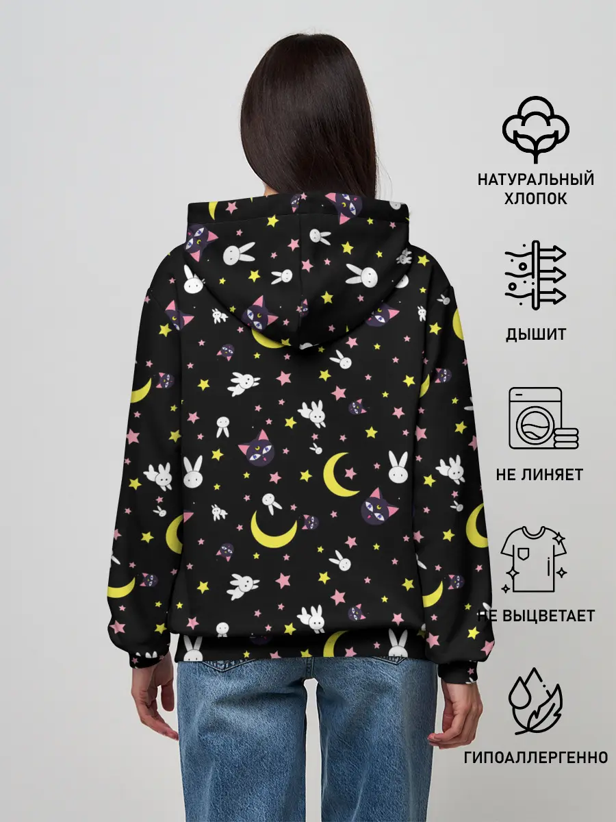 Женское худи / Sailor Moon Pattern
