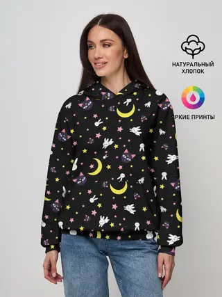 Женское худи / Sailor Moon Pattern