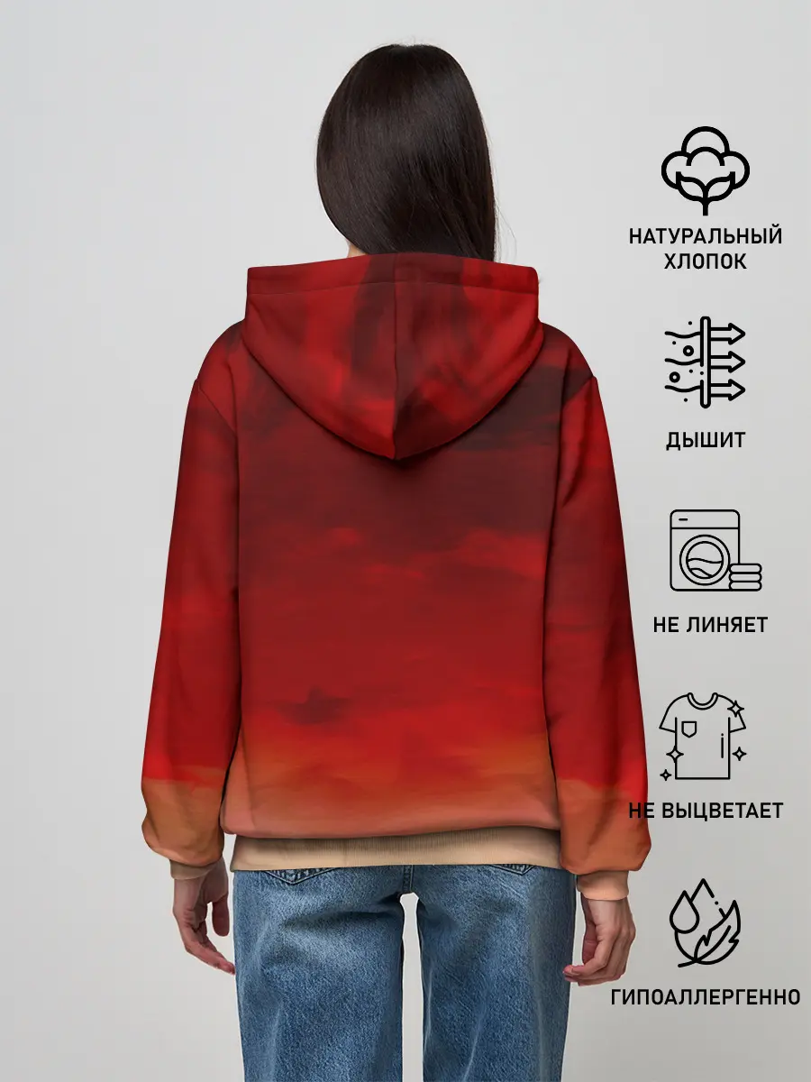 Женское худи / Огненная Лиса