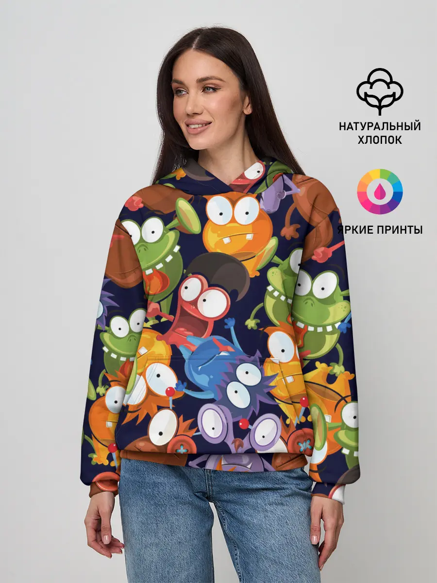 Женское худи / Пучеглазые монстры