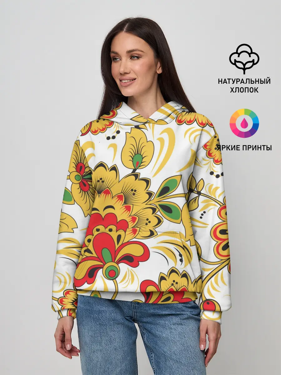 Женское худи / Хохлома