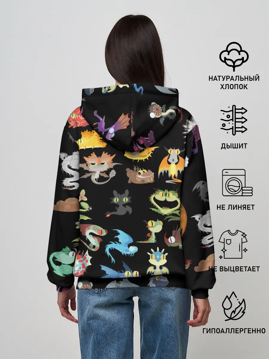 Женское худи / How to Train Your Dragon