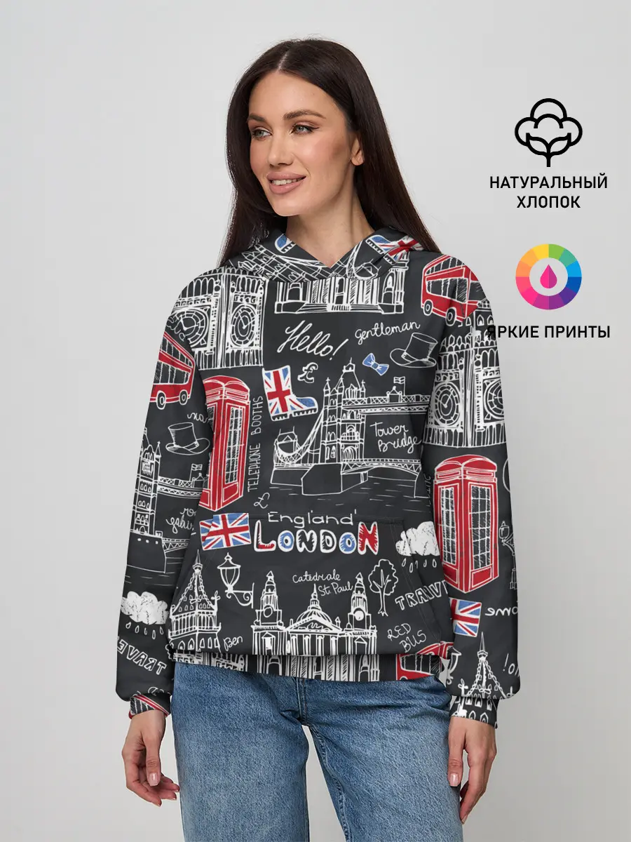 Женское худи / Лондон