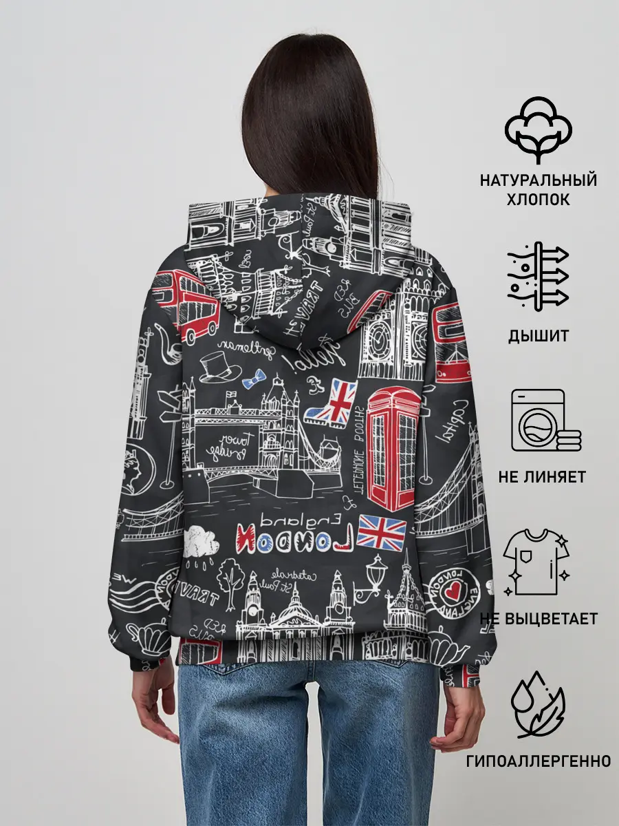 Женское худи / Лондон