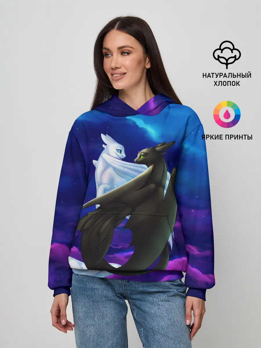 Женское худи / Как приручить дракона