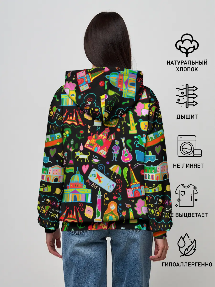 Женское худи / Travel to Saint Petersburg