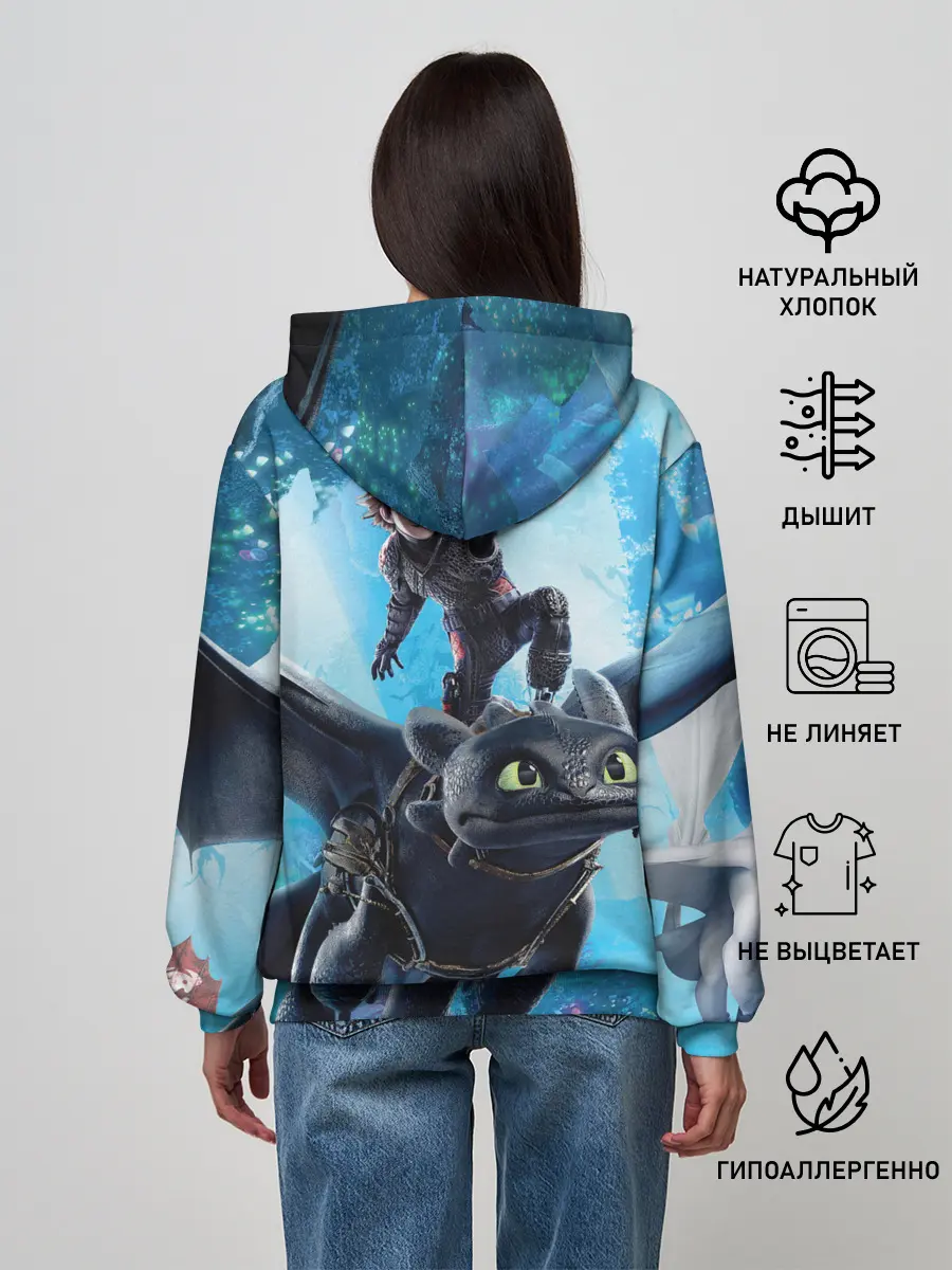 Женское худи / Как приручить дракона 3