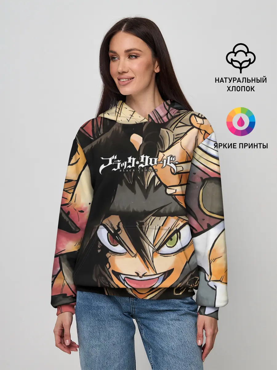 Женское худи / Красочный арт Асты