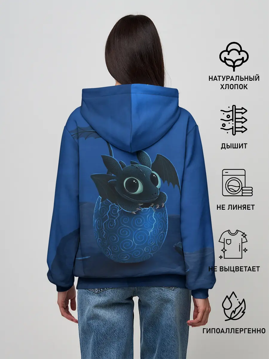 Женское худи / Малыш Беззубик